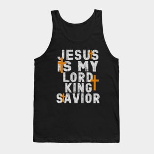 Christianity Men Women Jesus Is My Lord And Savior Christ Jesus God Christian Jesus Is My Lord And Savior! Tank Top